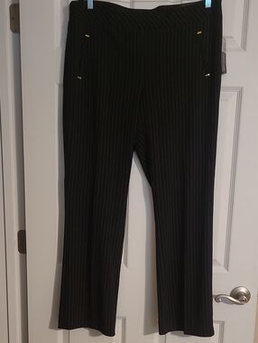 Soho Apparel Ltd. Black Pinstripe Pants